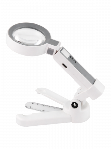 Лупа ручная, лупа настольная увеличительная с подсветкой Орбита OT-INL93